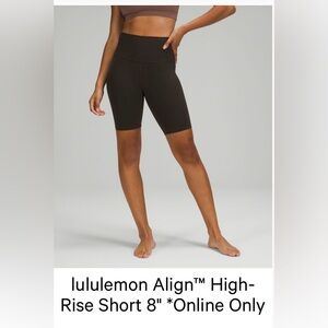 Lululemon Align Shorts Size 4 8” in Dark Olive
